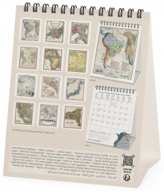 Calendar Ianuarie 2026 - Decembrie 2026 - Vintage Maps