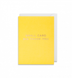 Felicitare - Big Thank You - Galben