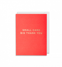 Felicitare - Small Card Big Birthday - Rosu Lagom Design