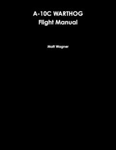 Coperta cărții A-10C Warthog Flight Manual