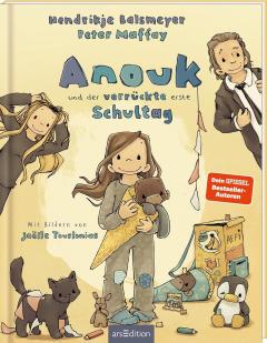 Coperta cărții Anouk und der verruckte erste Schultag