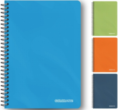 Caiet A4 dictando cu spirala, 80 file (mai multe culori, pret pe bucata)