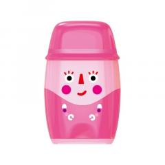 Ascutitoare dubla cu radiera Keyroad KR972119 (mai multe culori, pret pe bucata)