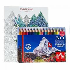 L' Esprit des Alpes - Set Colouring Book + 30 Prismalo