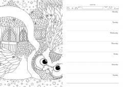 The Time Garden Week-At-A-Glance Coloring 