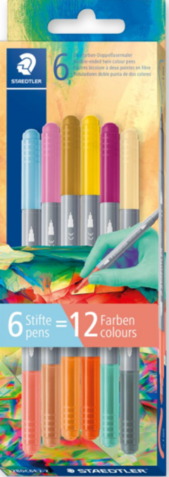 Set 6 carioci cu doua capete 