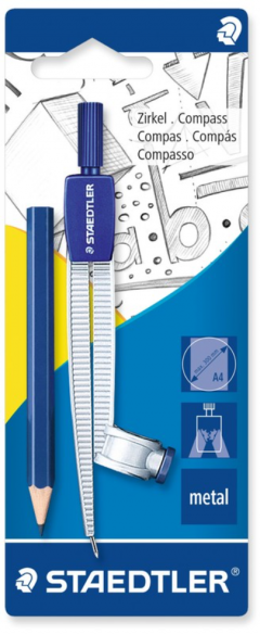 Compas scolar cu adaptor si mine - Noris