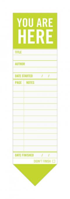 Post-it in forma de semn de carte - You Are Here