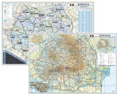 Romania - Harta administrativa/fizica