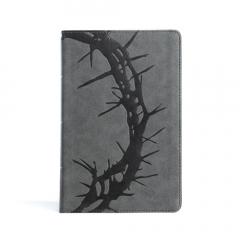 CSB Large Print Personal Size Reference Bible, Charcoal