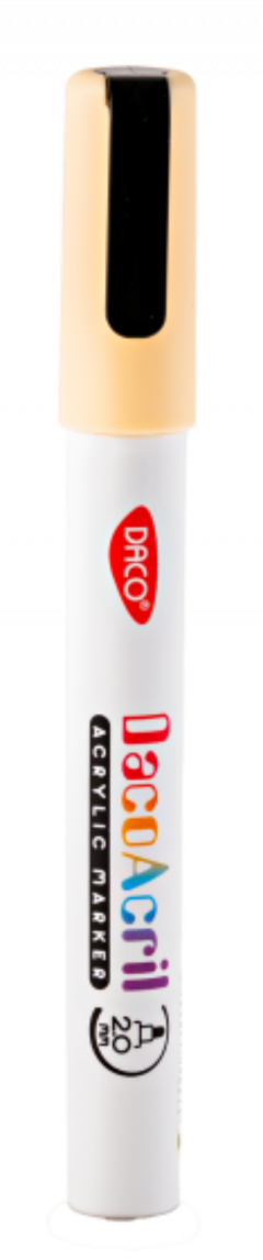 Marker acrilic - Alb Perlat
