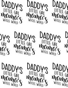 Daddy's Little Girl, Mama's Whole World Composition Notebook - Large Ruled Notebook - 8.5x11 Lined Notebook (Softcover Journal / Notebook / Diary)