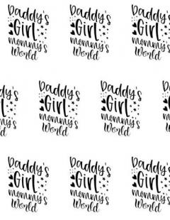 Daddy's Girl, Mommy's World Composition Notebook - Large Ruled Notebook - 8.5x11 Lined Notebook (Softcover Journal / Notebook / Diary)