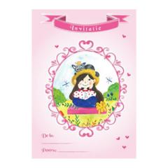 Set 10 invitatii pentru petrecere fetite - Clementine