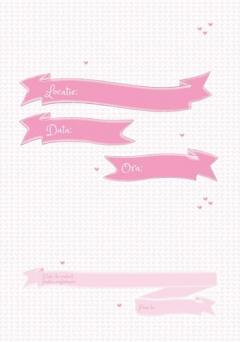 Set 10 invitatii pentru petrecere fetite - Clementine