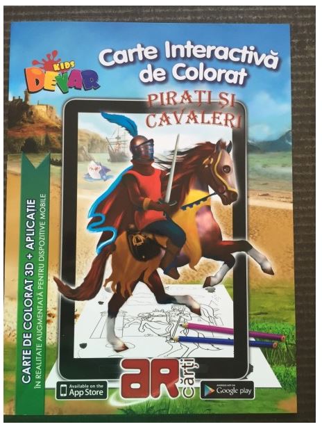 Carte 3D de colorat - Pirati si Cavaleri