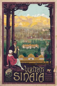 Poster inramat - Vizitati Sinaia, Hanul Drumetilor