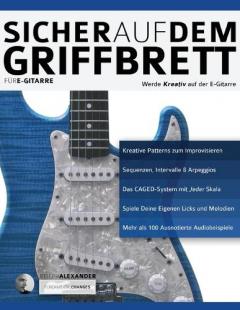 Coperta cărții Sicher auf dem Griffbrett für Gitarre