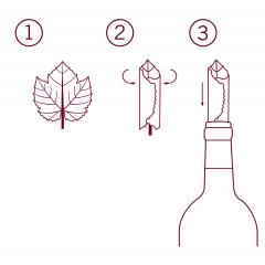 Picurator pentru sticla de vin - Fine Vine (2 bucati)