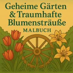 Coperta cărții Geheime Gärten & Traumhafte Blumensträuße Malbuch