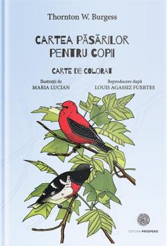 Cartea pasarilor pentru copii, carte de colorat