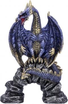 Figurina decorativa - Acko Blue Metallic Dragon