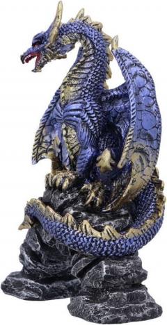 Figurina decorativa - Acko Blue Metallic Dragon