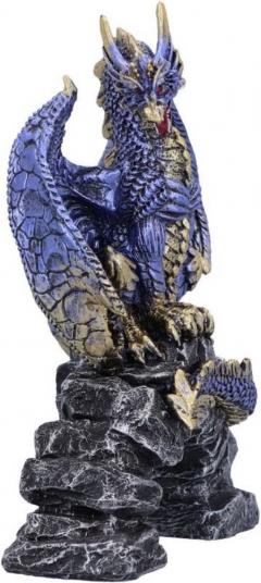 Figurina decorativa - Acko Blue Metallic Dragon