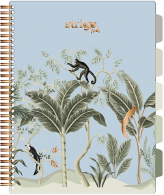 Caiet cu spirala si separatoare - Pads Project Book - Africa, A4 - Matematica