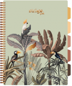 Caiet cu spirala si separatoare - Pads Project Book - Africa