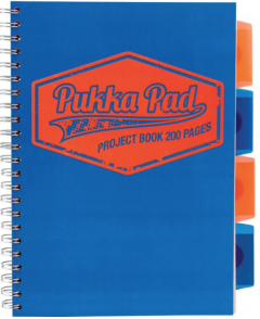 Caiet cu spirala si separatoare - Pukka Pad Project Book Neon - B5 Matematica