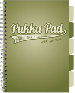 Caiet cu spirala si separatoare - Pukka Pad Project Book - A4, Matematica