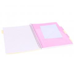 Caiet matematica cu spirala si separatoare A4 - Strigo Pads Project Book Meduza