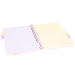 Caiet matematica cu spirala si separatoare A4 - Strigo Pads Project Book Meduza