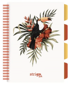 Caiet - Strigo Pads - Project Book Tropical - Matematica B5, cu spirala si separatoare