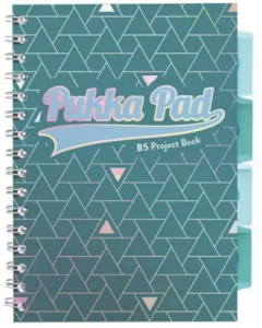 Caiet - Strigo Pads - Project Book Glee - Matematica B5, cu spirala si separatoare - Verde