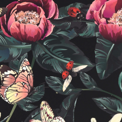 Caiet matematica cu spirala si separatoare B5 (100 file) - Strigo Pads Project Book (Flori)