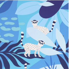 Caiet matematica cu spirala si separatoare B5 (100 file) - Strigo Pads Project Book (Jungle)