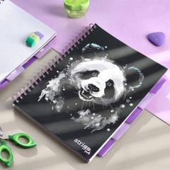Caiet - Strigo Pads - Project Book Panda - Matematica A4, cu spirala si separatoare