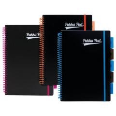Caiet - Pukka Pad Project Neon - Dictando A4, spirala si separatoare (mai multe culori - pret pe bucata)