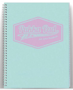 Caiet - Pukka Pad - Jotta Pastel - Dictando A4, spirala - Mint