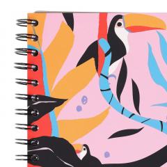 Caiet - Strigo Pads - Project Book Jungle Tucan - Matematica B5, cu spirala si separatoare