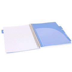 Caiet - Strigo Pads - Project Book Marmorat - Matematica A4, cu spirala si separatoare - Mov