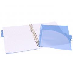 Caiet - Strigo Pads - Project Book Marmorat - Matematica A4, cu spirala si separatoare - Mov