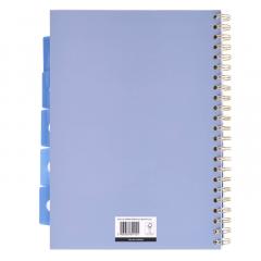 Caiet - Strigo Pads - Project Book Marmorat - Matematica A4, cu spirala si separatoare - Mov