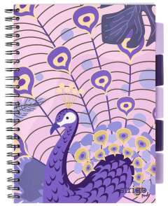 Caiet - Strigo Pads - Project Book Paun - Matematica A4, cu spirala si separatoare