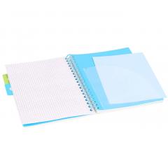 Caiet - Strigo Pads - Project Book Neon - Matematica B5, cu spirala si separatoare - Galben