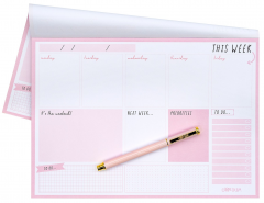 Planificator - Pukka Pad - Balerina Pink, saptamanal, 29.5x21cm