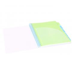 Caiet - Strigo Pads - Project Book Neon - Dictando A4, cu spirala si separatoare - Galben