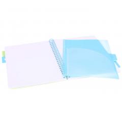 Caiet - Strigo Pads - Project Book Neon - Dictando A4, cu spirala si separatoare - Galben